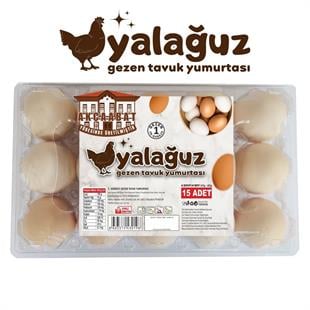 Yalağuz Gezen Tavuk Yumurtası 15'li Paket Yumurta