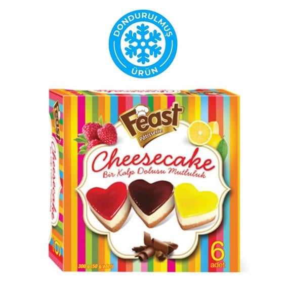Feast Dondurulmuş Kalp Cheesecake 480 gr