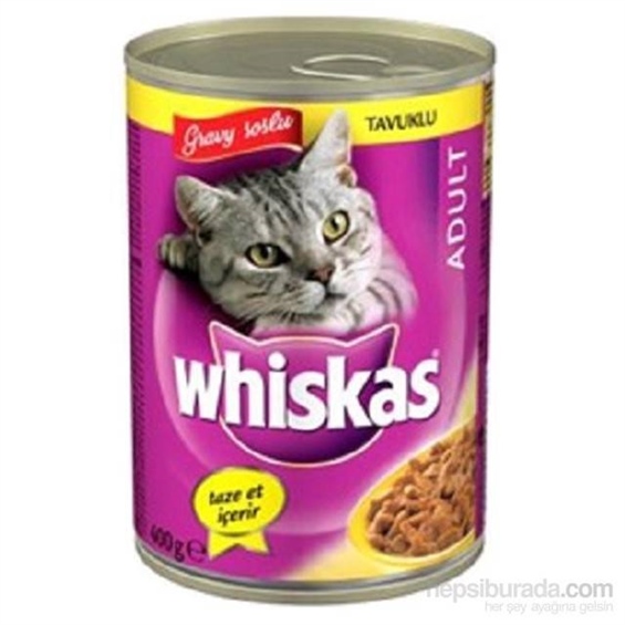 Whiskas Tavuklu Konserve Erişkin Mama 400 gr