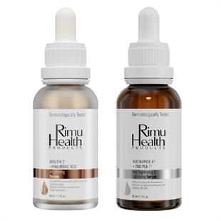 Rimu Health Products Koyu Leke ve Cilt Tonu Eşitlemeye Yardımcı Bakım Seti - Serum 30 ml 2'li