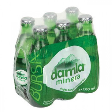 Damla Minera Doğal Maden Suyu 6 X 200 Ml