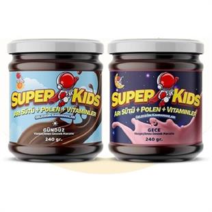 Superkids Çocuklar İçin Gündüz ve Gece Destek Macunu Seti 240 + 240 gr