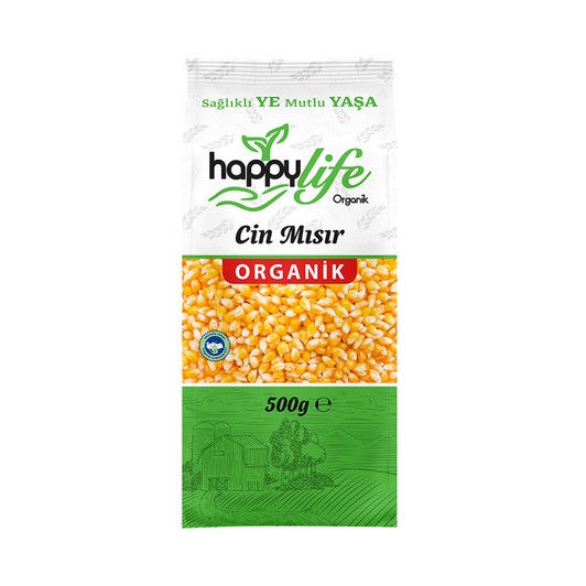 Happy Life Organik Patlayan Mısır 500 gr