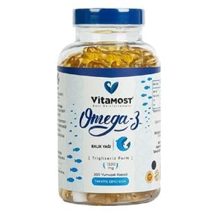 Vitamost Omega 3 Trigliserid Form 1330 mg 200 Kapsül