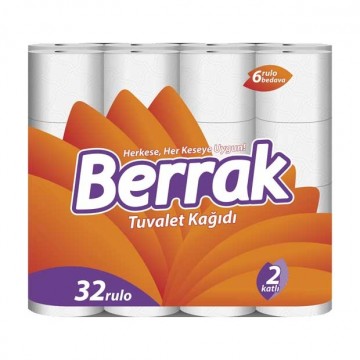 Berrak Ultra Tuvalet Kağıdı 32 Rulo Çift Katlı