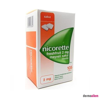 Nicorette Freshfruit 2 mg 105 Adet Meyveli Nikotin Sakızı