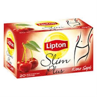 Lipton Slim Plus Kiraz Saplı Çay 20 Poşet Bitki ve Meyve Çayı