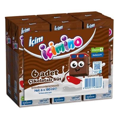 IÇIMINO SÜT 180ml*6 LI ÇIKOLATALI