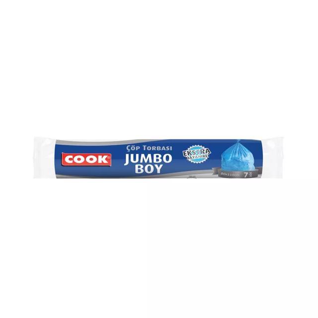 Cook Ekstra Güçlü Çöp Torbası Jumbo Boy 7 Adet