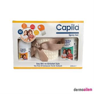 Capila Bit Spreyi 100 ML + Capila Bit Şampuanı 200 ML Metal Tarak ve Havlu Hediyeli