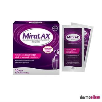 Miralax Oral Solüsyon Makrogol 3350 Tek Kullanımlık 10 Saşe