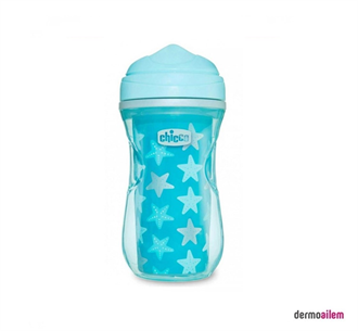 Chicco Active Cup Turkuaz 266 Ml 14 M+ Isı Yalıtımlı Aktif Bardak