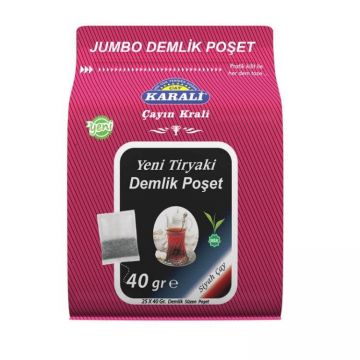 Karali Tiryaki Demlik Poşet Çay 25 x 40 Gr