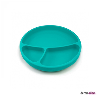 OİOİ Vakum Tabanlı Porsiyon Mama Tabağı Yeşil