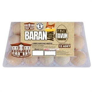 Baran Köy Gezen Tavuk Yumurtası 15'li Paket Yumurta