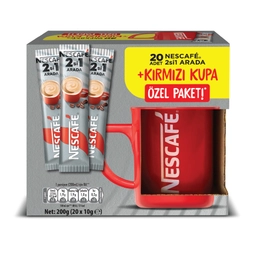 Nestle 2'Si 1 Arada Hazır Kahve 20'Li+Bardak