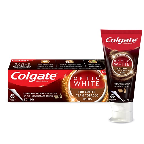 Colgate Optic White Çay Kahve Tütün Kullananlar İçin Diş Macunu 50 ml