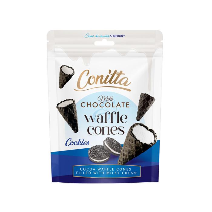 Conitta Sütlü Çikolata Beyaz Krema Dolgulu Gofret 80 gr