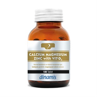 Dinamis Calcium Magnesium Zinc & Vit-D3 100 Tablet