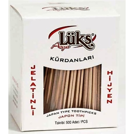 Lüx Kürdan Jelatin Kaplı 500 Adet