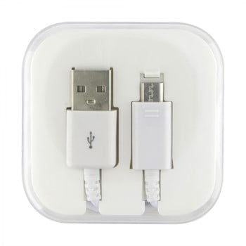 Nettech Powerline Seri Plastik 100 Cm Micro Data Kablo (Beyaz) VR-18365