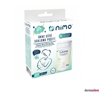 Nimo Anne Sütü Saklama Poşeti 20 Adet 200 ml