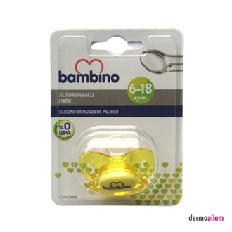 Bambino Silikon Damaklı Emzik 6-18 Ay No:2 Yeşil