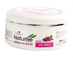 Naturlife Doğal Gül Özlü Krem Vazelin 125 ml