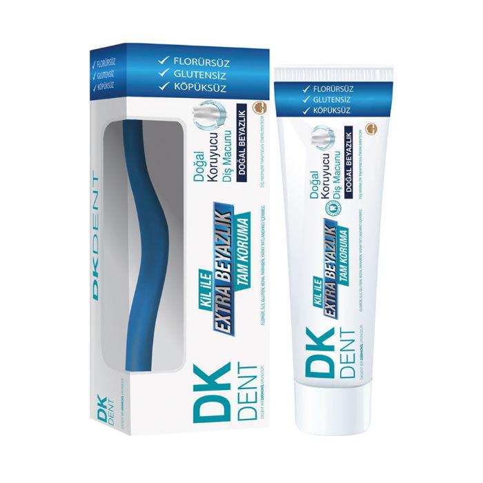 Dermokil Ekstra Beyazlık Diş Macunu 75 ml + Diş Fırçası Hediyeli