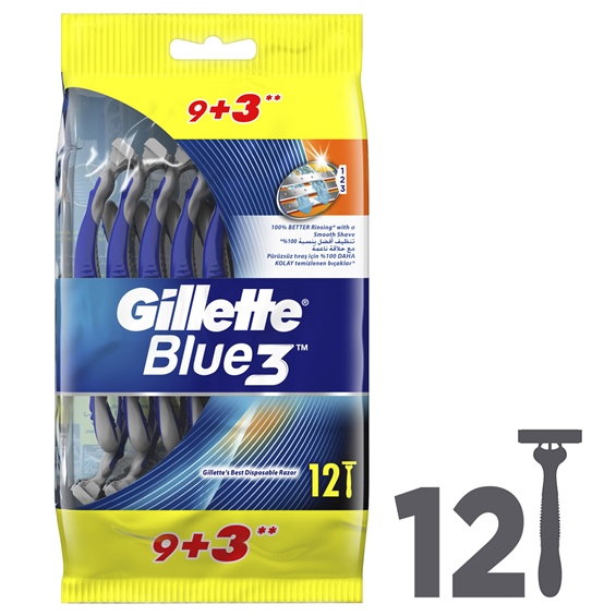 Gilette Blue 3 Comfort Gillette 9 + 3'lü