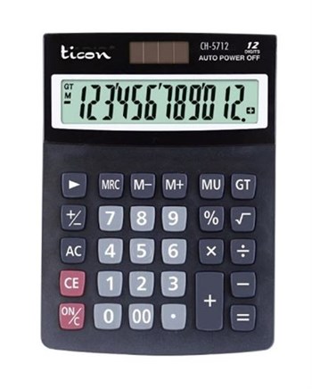 Ticon Hesap Makinası 12 Haneli CH-5712