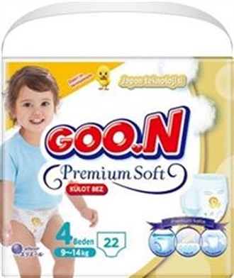 Goon Pants Külot Bebek Bezi Premium Soft 4 Beden Ekonomik Paket 22 Adet