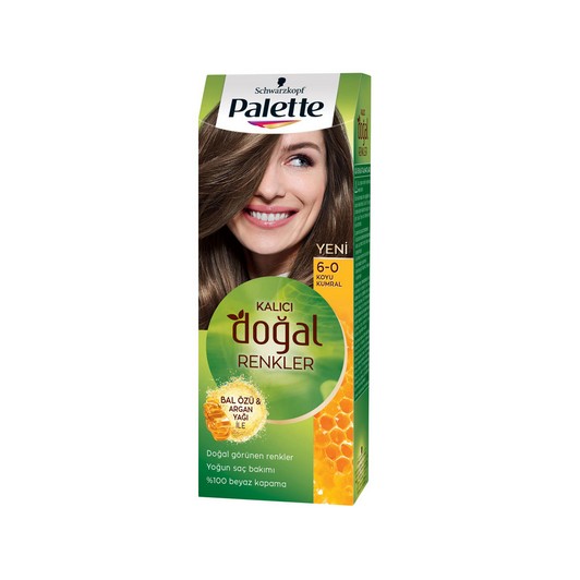 Palette Doğal Renkler 6.0 Koyu Kumral Saç Boyası 