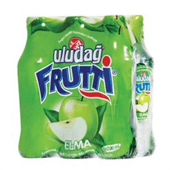Uludağ Frutti Elmalı Maden Suyu 200 ml 6'lı