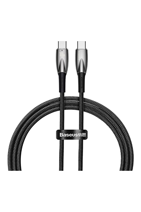 Baseus Glimmer 100W Type-C to Type-C Kablo 1m.-Siyah