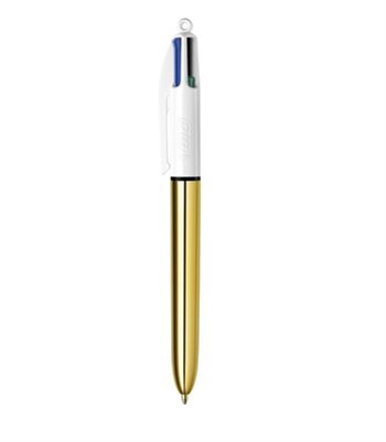 Bic 4 Colours Tükenmez Kalem Metalik Altın 964774