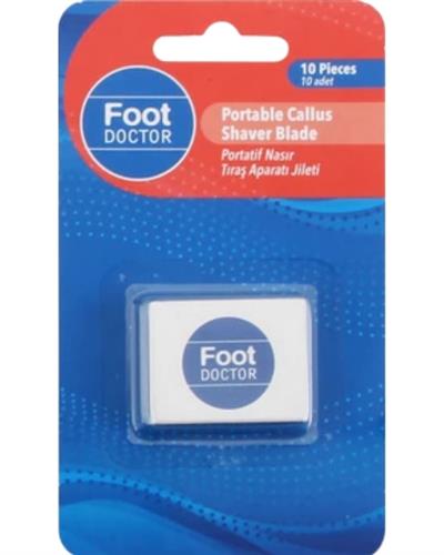 Foot Doctor Portatif Nasır Tıraş Aparatı Jileti 10'lu