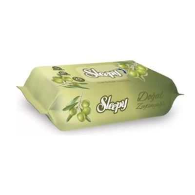 SLEEPY ISLAK MENDİL  DOĞAL ZEYTİNYAĞLI 25 YAPRAK