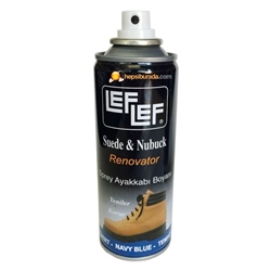Leflef Süet Nubuk Ayakkabı Parlatıcısı Sprey lacivert 200 Ml.