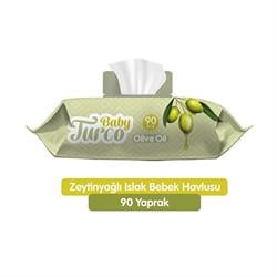 Baby Turco Islak Havlusu Zeytinyağlı 90 lı