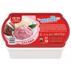 Algida Keyif Çilek Vanilya Kakao 1400 ml