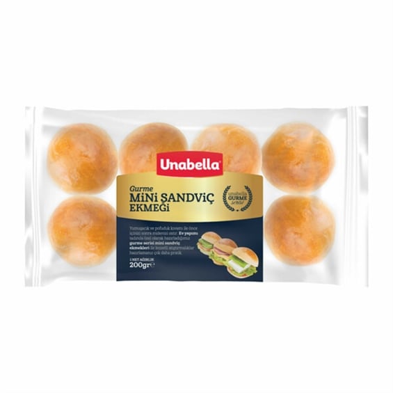 Unabella Mini Sandviç Ekmek Gurme 200 gr