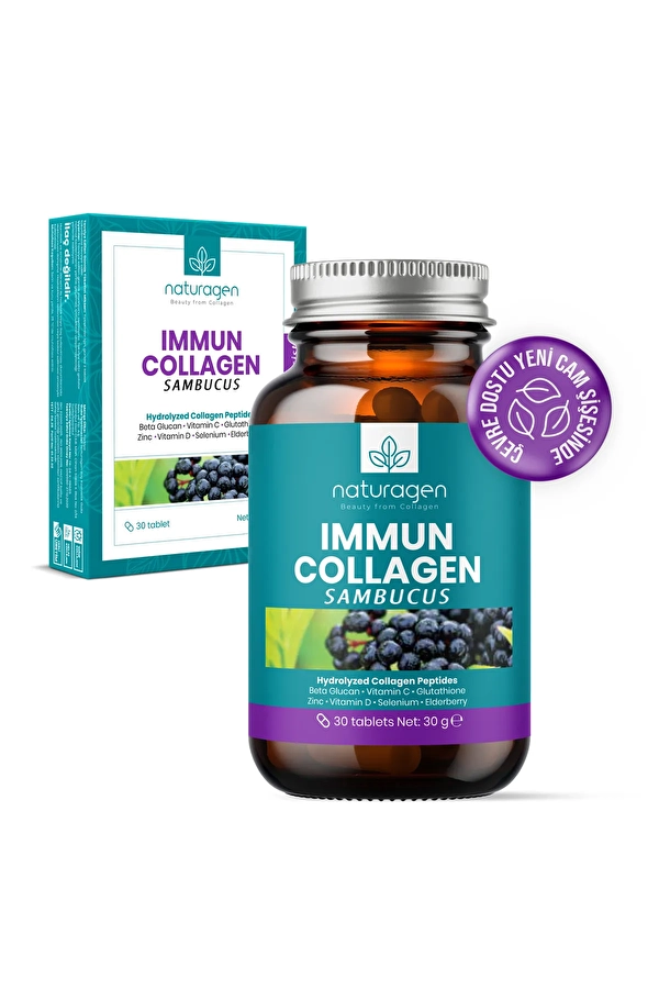 Naturagen Kolajen Immun Sambucus(Karamürver)- 30 Tablet - Immune Assist