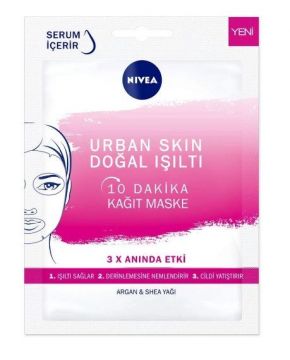 Nivea Urban Skin Doğal Işıltı 10 Dakika Kağıt Maske
