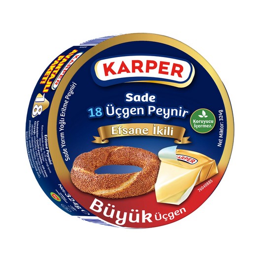 Karper Üçgen Peynir 18li 324 gr