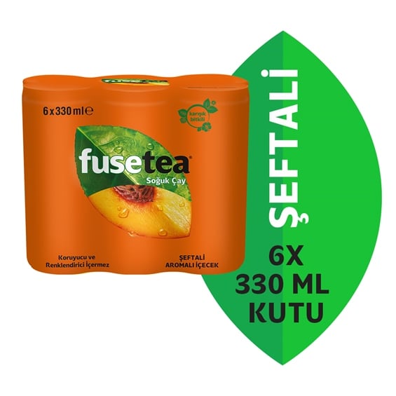 Fuse Tea Şeftali 6'lı 330 ml