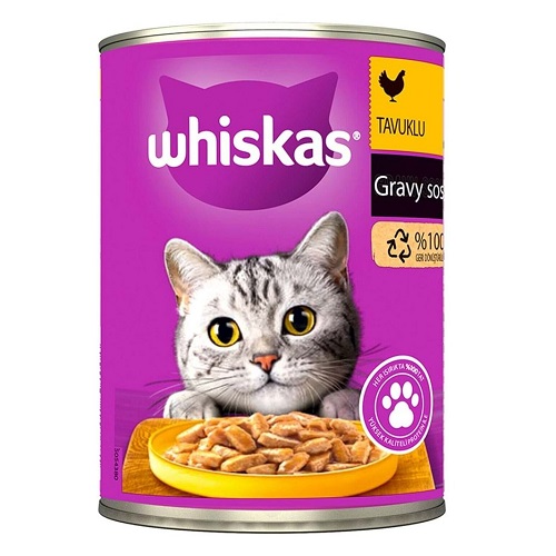 Whiskas Sos Içinde Tavuklu Yetişkin Kedi Konservesi 400gr