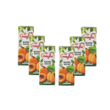 Meysu Kayısı Nektarı 200 ml x 6 Adet