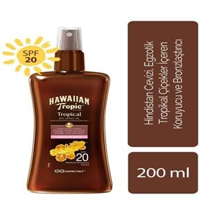 Hawaiian Tropic Protective Dry Spray Oil Bronzlaştırıcı Yağ SPF20 200 ml