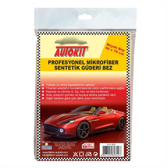 Autokit Mikrofiber Sentetik Guderi Bez 50X70 cm